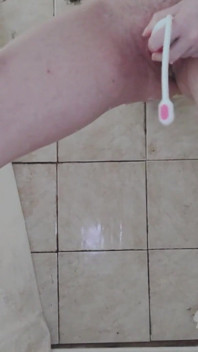New Squirting Video. This Time I Start with a Stiptease and Then Go to the Shower and Trying Masturbate Until I Come