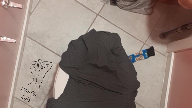 Lymph Guy: Disabled Sneaks off to Cum
