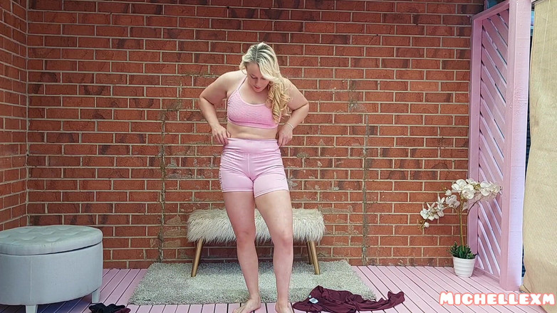 Michellexm: GroÃŸes höschen anprobe mit Wedgies dickem arsch, natürliche wedgie, enge...