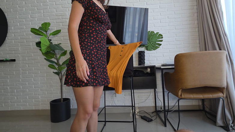 Nipplestock: Help Your Stepmom Choose the Right Dress and She Will...