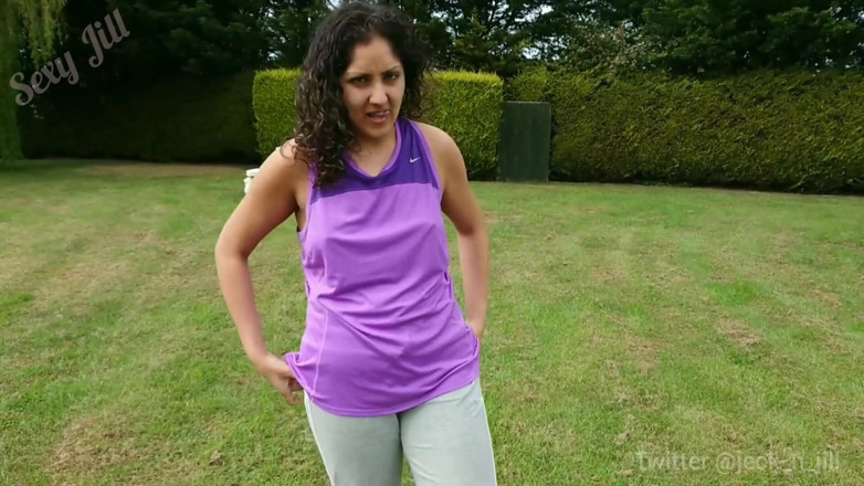 Big Ass Latina: Flashing, sex and cum swallow in a park with big...