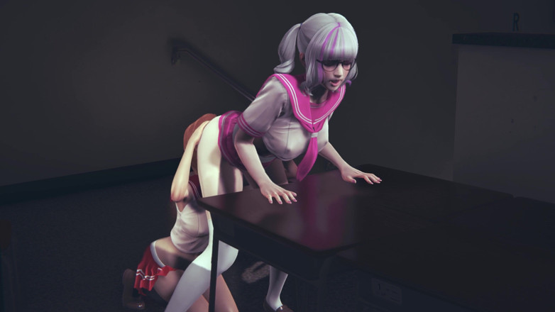 Waifu club 3D: La fidanzata rossa lecca la figa del compagno di classe