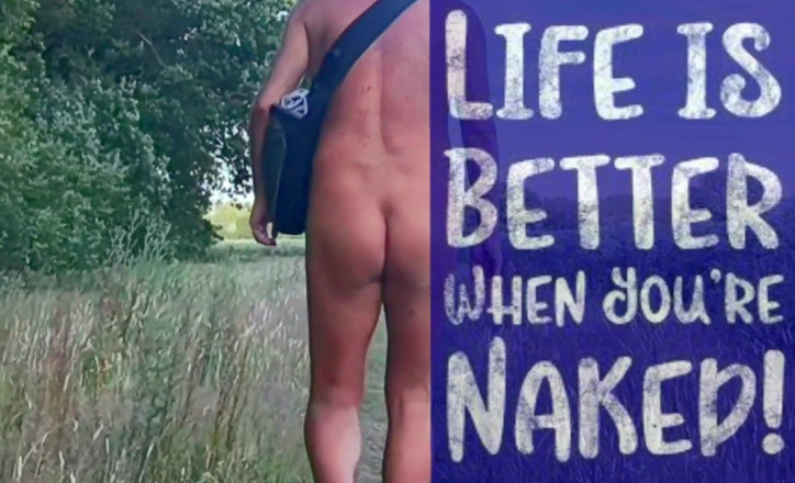 MaleModel: In the Countryside Walking Naked