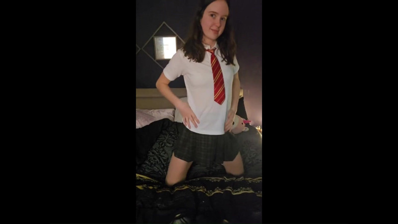 Teen Sophie: Special!!! Uniform Strip Tease