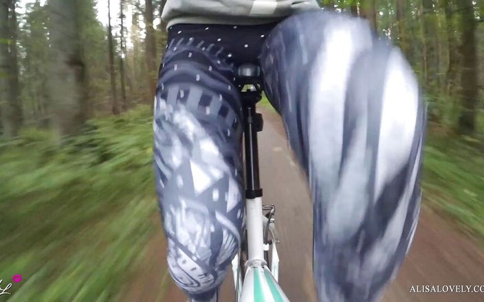 Alisa Lovely: Blowjob for my BF in bike park POV