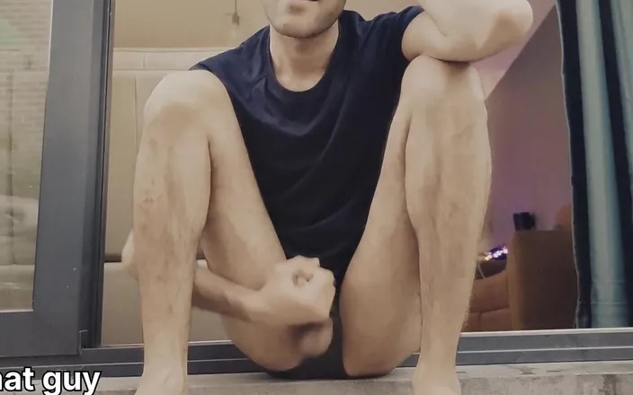 ARAB TOP: Balcony Jerking off/ Huge Cumshot #80