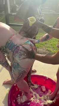 Creamy Custard Playtime: Savanna, Giana, Bleu & Livie Get Hazey