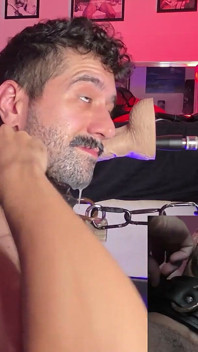 October 2026 Live -- Spit-soaked Ricky Cage Deepthroats Dick for an Hour!