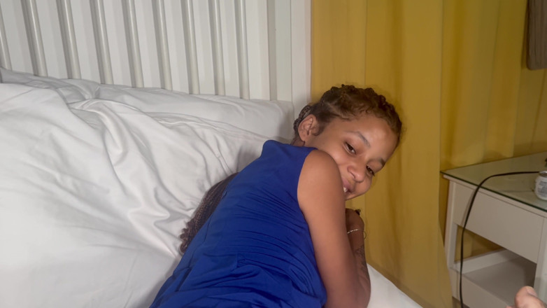 Alex Goes: Petite Ebony Latina Milks Me with Her Soles