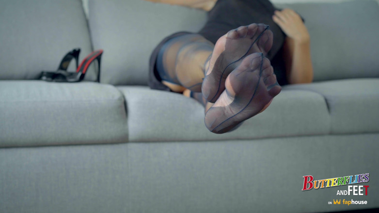 Butterflies and feet: 내 어니스트 노새 밑창, 아치형 발, Cervin 다크 블루 나일론 토로 따먹기