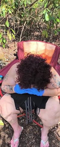 Glove Love in Her Blubber Playing with Her Glove Lover in the Woods Cumming Like Naugty Whore Sould