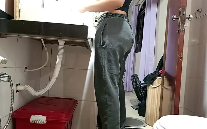 Gabi SweetCouplesStories: Maid Is Caught in the Bathroom.