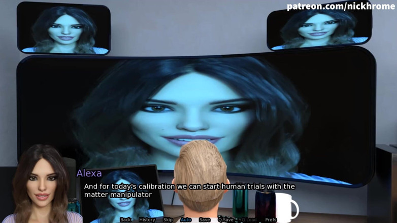 Visual Novels: SexBot 49 - tenue de pom-pom girl sexy