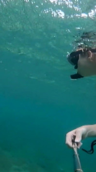 Snorkel Slut: Tight Bikini, Dive Mask & Underwater Fin Tease