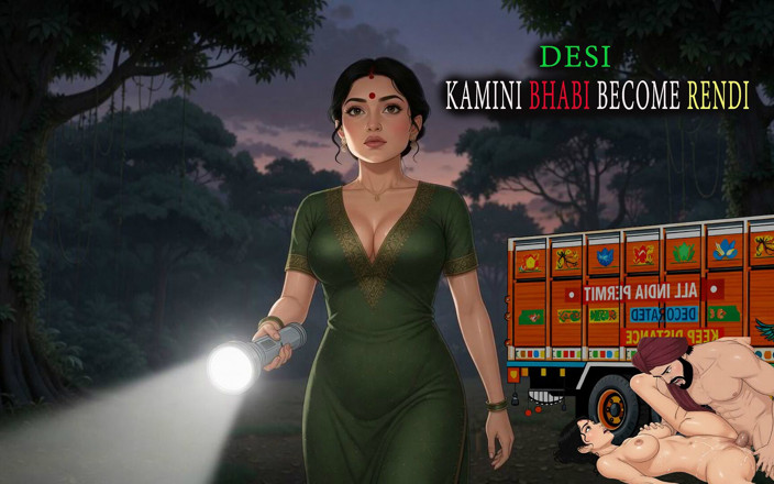 KAMINI BHABI STORY: Desi Kamini Bhabi se stává Rendi s řidičem kamionu - MILF