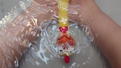 DanaDom20: Playing in the water mith my feet