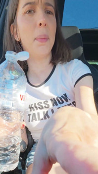 Squirting Twice in My Car and Wetting Jeans on Ferry