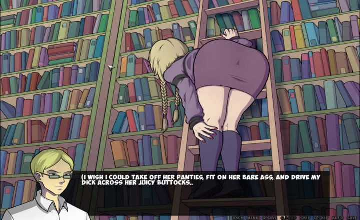 Hentai World: Hexenjägerin, süße blondine mit dickem arsch im buchladen und ihr...