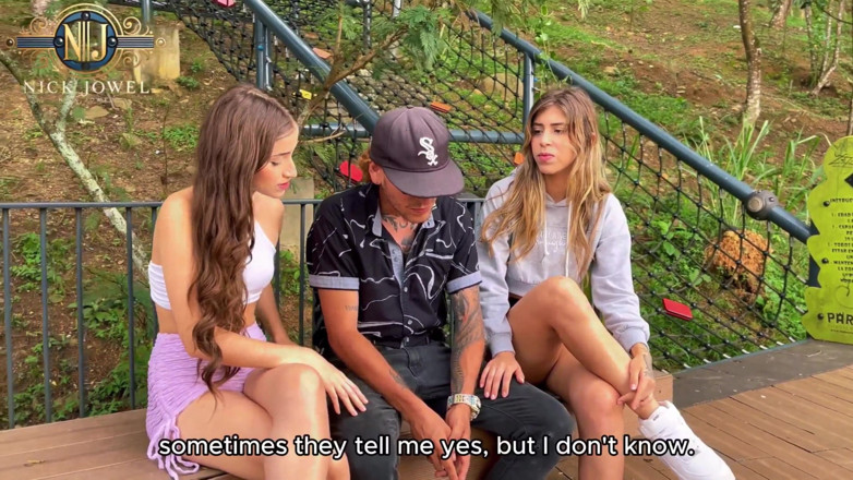 NickJowel: Horny Young Blonde Petites in a Park Fuck a Blind...