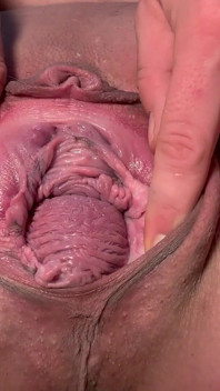 Pussy Spread zblízka celní video pro fanouška