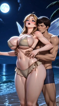 hentee khoobsoorat vishaalkaay mahila pari ki chandni samudr tat par jordaar chudaee hoti hai - choot men viry paagalapan!