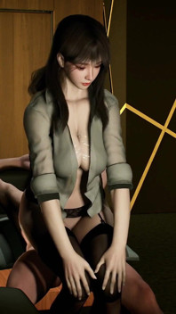 3D의 아름다움: 거유의 존나 큰 젖탱이의 등장 - 3D 애니메이션