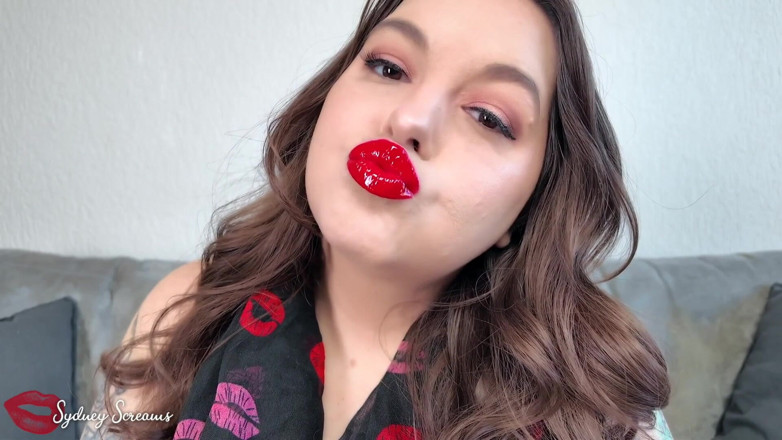 Sydney screams fetish: Labbra rosse lucide joI
