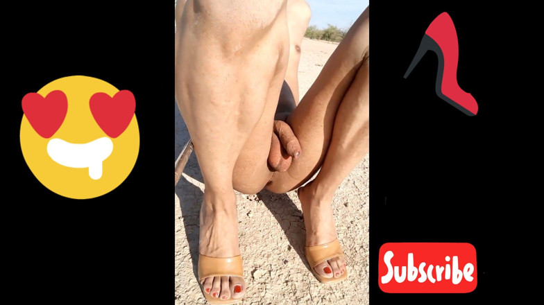 Misaelechowski: Hermosa Trans Camina Desnuda Con Tacones Altos Culo Delicioso Y...
