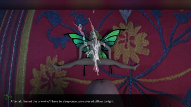 3DXXXTEEN2 Cartoon: Sur le joli visage de Nell. Dessin animé porno en 3D,...