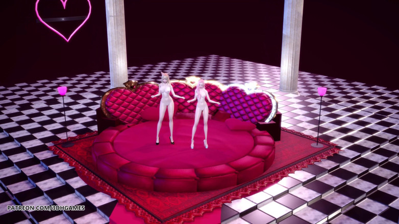 3D-Hentai Games: [MMD] Chaness - SeSeSe Sexy Naked Dance Ahri Seraphine League of...