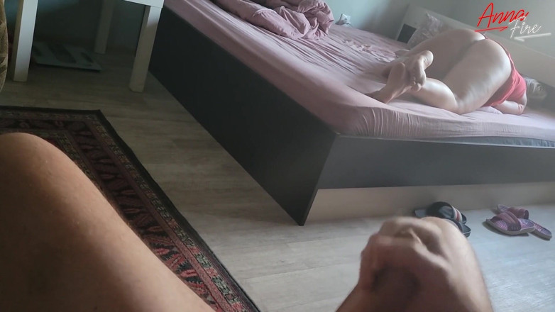 Anna Fire: I caught my stepmother masturbating and imperceptibly jerked off on...