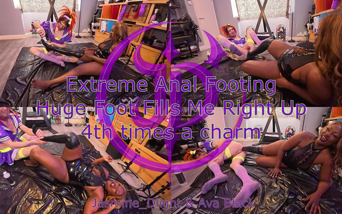 Jasmine Dlight - UK's most extreme anal porn star: Jasmine_dlight ve Ava Black - aşırı anal ayaklama büyük ayak beni 4....