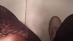 Hot MILF Masturbates in Mall Fitting Room