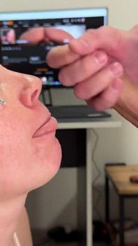 Amatérské kouření s creampie na obličej