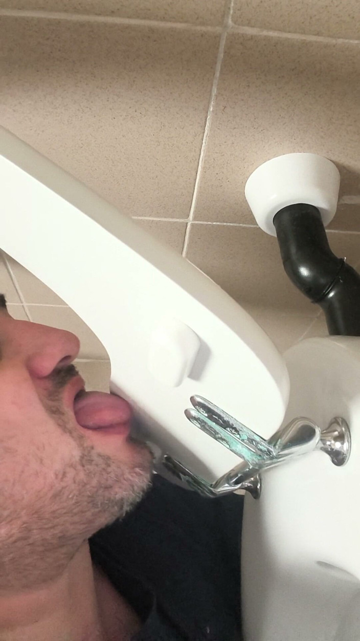 LeccaCessi: Licking Public Toilet
