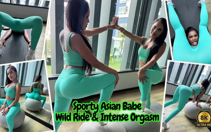 Fit lovers VR: Sporty Asian Babe, Wild Ride &amp; Intense Orgasm in 8k60fps VR
