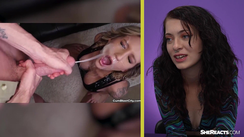 SheReacts: Echt of nep: grote cumshot-storingen