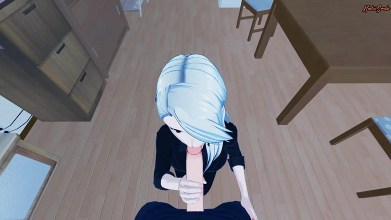 Hentai Smash: Sae Niijima deepthroats your cock and swallows a load of...