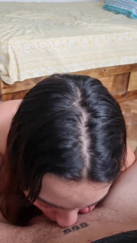 Sucking Dick While Making a Call with Her Boyfriend