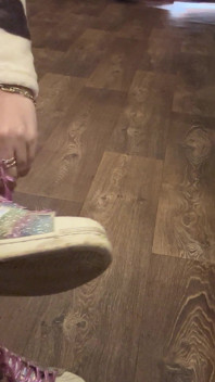 My Sneakers and I'm Wet and Im so Horny!