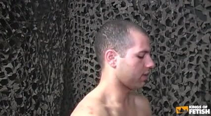 Gay Diaries: Tattooed military man gets ass screwed by his colleagues