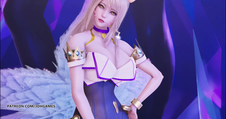 3D-Hentai Games: Kara - Lupin Ahri striptis Liga Kda legenda kpop seksi menari