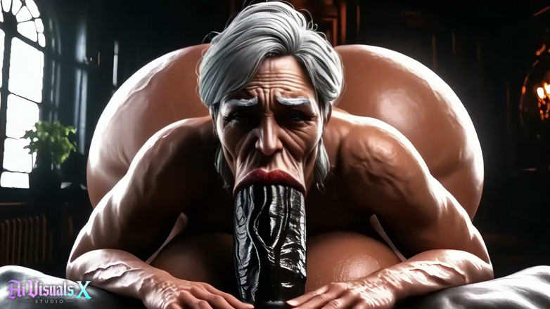 AI Visuals X: 3D 미시 GILF Bimbos 숭배 거대한 흑인 대물 자지와 Bwc - 모음집