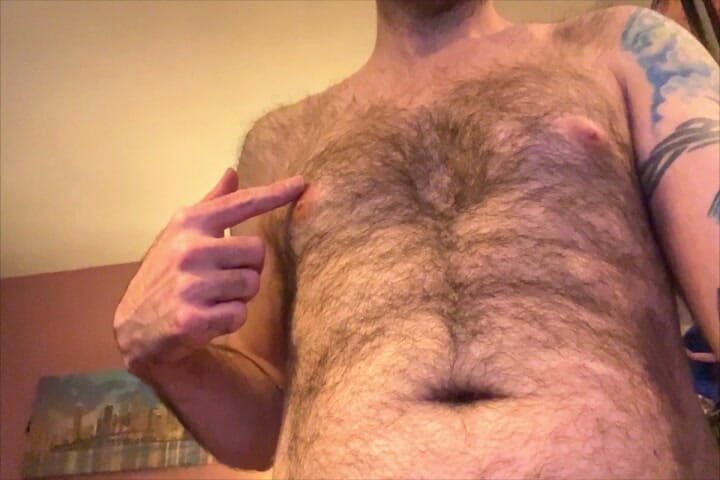 Handsome Bator Bates to His Music on His Cock Dick Dong Penis Time with Hard Erect Hairy Cock