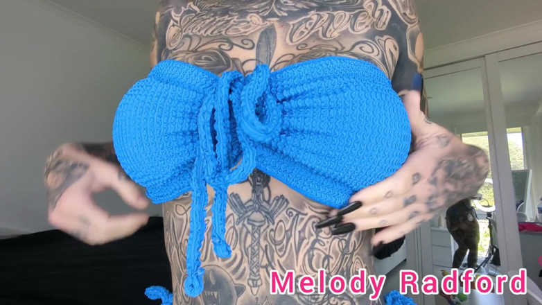 Melody Radford: Prueba lencería rosa y púrpura - Melody Radford - onlyfans