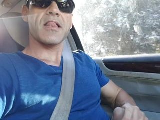 Hot Daddy Adonis: Why not to enjoy the trip while driving?