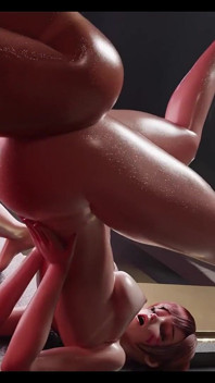 D3d tiaz-3dx scarlet witch ve D.va: patlayıcı zevkle yoğun anal macera
