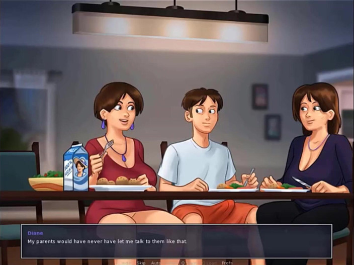 Cartoon Play: Summertime saga parte 44 - la figliastra tocca il mio cazzo sotto...