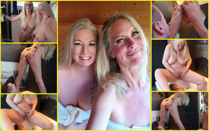 Rosella Extrem: Sauna ziyaretçileri şanslı! Tina ve Rosella bir hayranının ağzına işiyor!