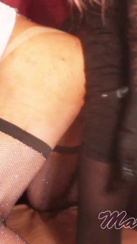 Husband Sissy Pegging While Having a Slut Tattoo Above His Ass, Which Was Fucked by Strapon